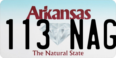 AR license plate 113NAG