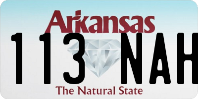 AR license plate 113NAH