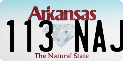 AR license plate 113NAJ