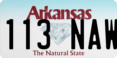 AR license plate 113NAW