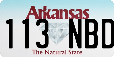 AR license plate 113NBD