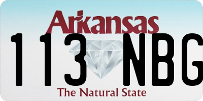 AR license plate 113NBG