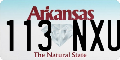 AR license plate 113NXU