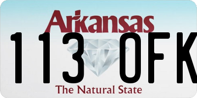AR license plate 113OFK
