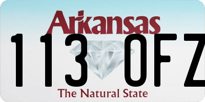 AR license plate 113OFZ
