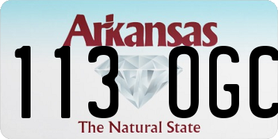 AR license plate 113OGC