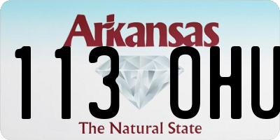 AR license plate 113OHU