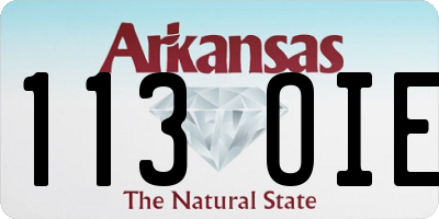 AR license plate 113OIE