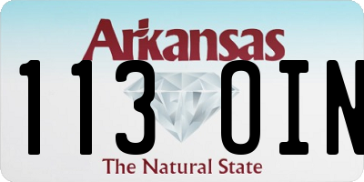 AR license plate 113OIN