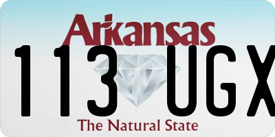 AR license plate 113UGX