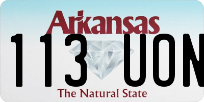 AR license plate 113UON