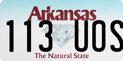 AR license plate 113UOS