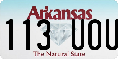 AR license plate 113UOU
