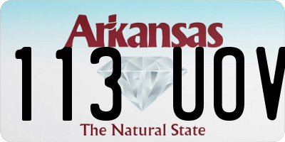 AR license plate 113UOV