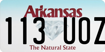 AR license plate 113UOZ