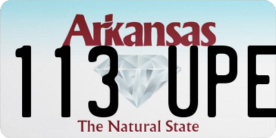 AR license plate 113UPE