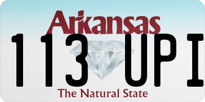 AR license plate 113UPI