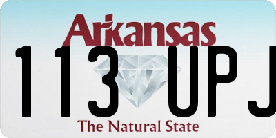 AR license plate 113UPJ