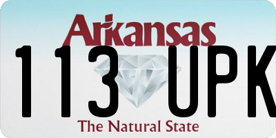 AR license plate 113UPK