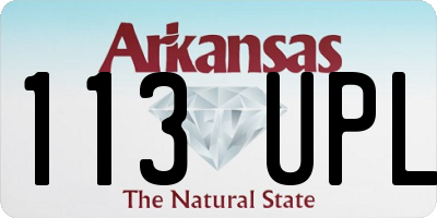 AR license plate 113UPL