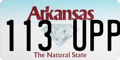 AR license plate 113UPP