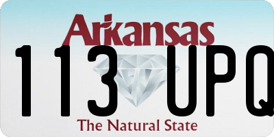 AR license plate 113UPQ