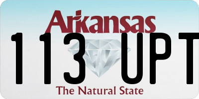AR license plate 113UPT