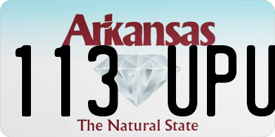 AR license plate 113UPU
