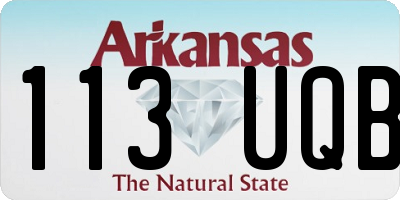 AR license plate 113UQB