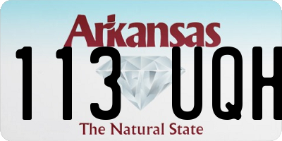 AR license plate 113UQH