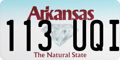 AR license plate 113UQI