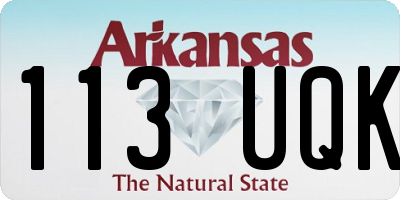 AR license plate 113UQK
