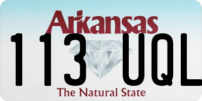 AR license plate 113UQL