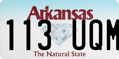AR license plate 113UQM