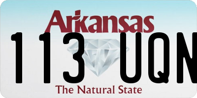 AR license plate 113UQN