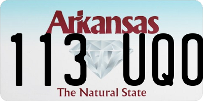 AR license plate 113UQO