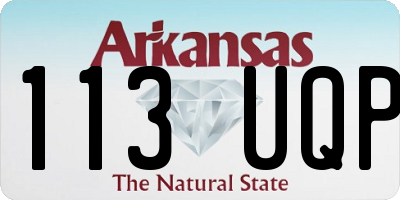 AR license plate 113UQP