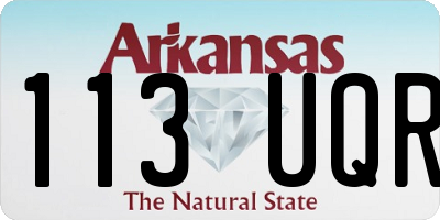 AR license plate 113UQR