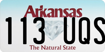 AR license plate 113UQS