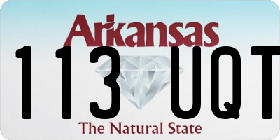 AR license plate 113UQT