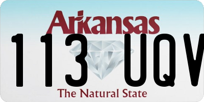 AR license plate 113UQV