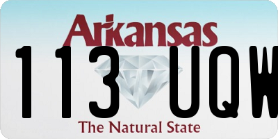 AR license plate 113UQW