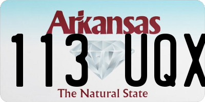 AR license plate 113UQX