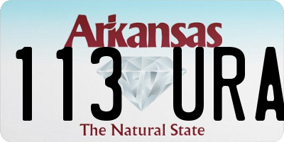 AR license plate 113URA