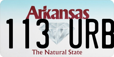 AR license plate 113URB