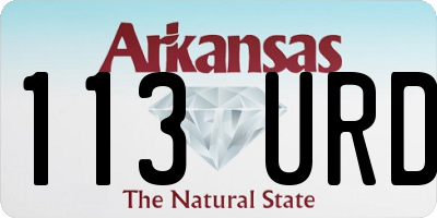 AR license plate 113URD