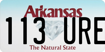 AR license plate 113URE