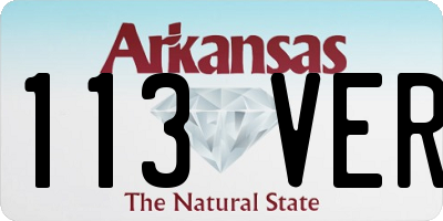 AR license plate 113VER