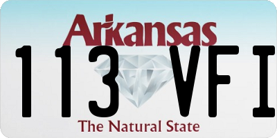 AR license plate 113VFI