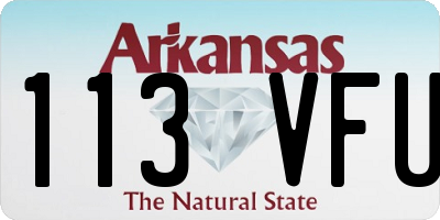AR license plate 113VFU